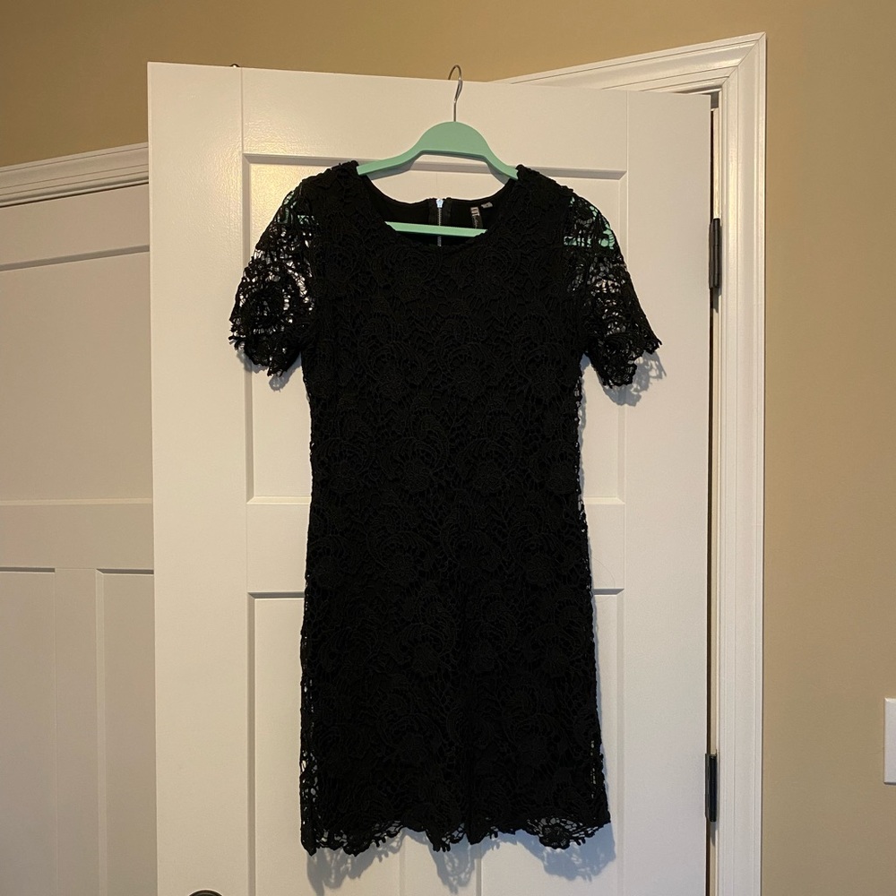 Black lace dress